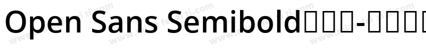 Open Sans Semibold手机版字体转换